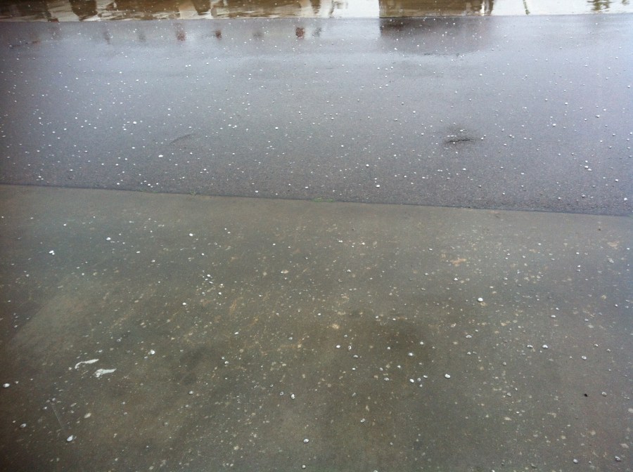 Hail in Hinton