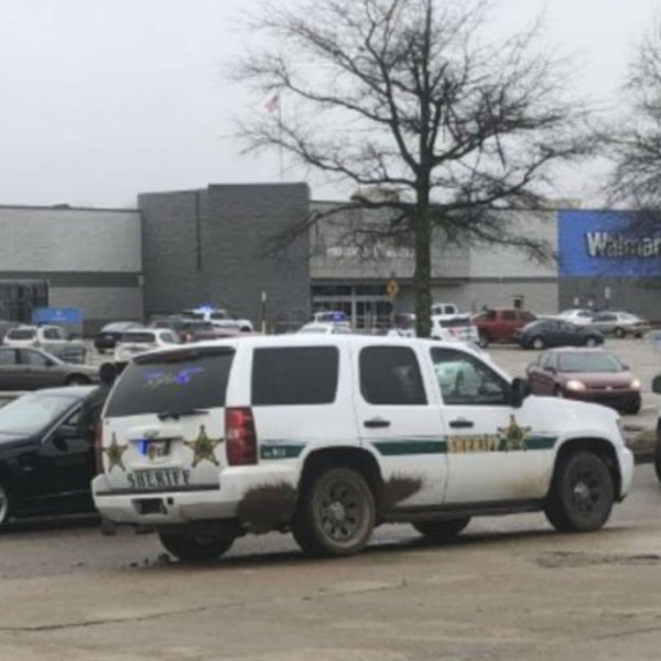 Two police officers are shot at a Walmart in Arkansas. (Photo provided by WREG)