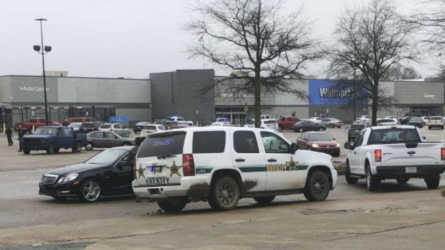 Two police officers are shot at a Walmart in Arkansas. (Photo provided by WREG)