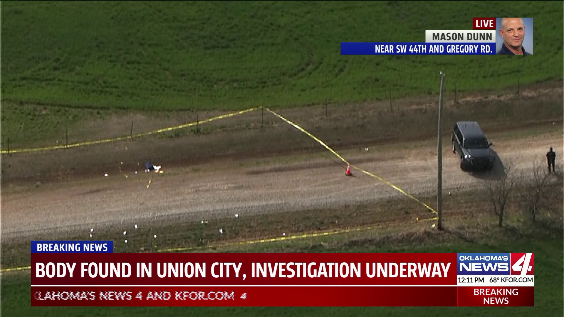 Crime scene in Union City after body found