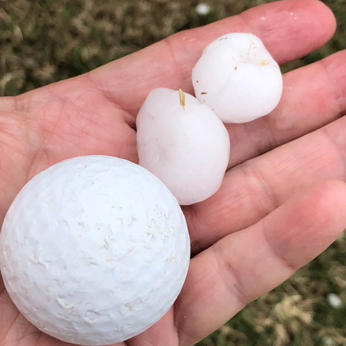 Hail near Britton and Countyline