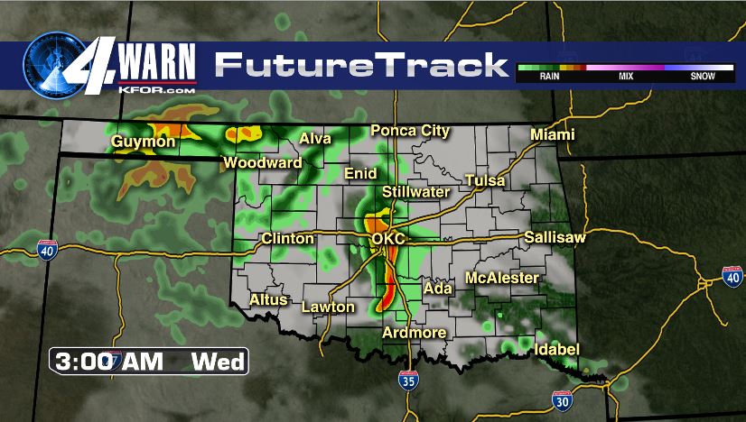 Storms Early Wednesday