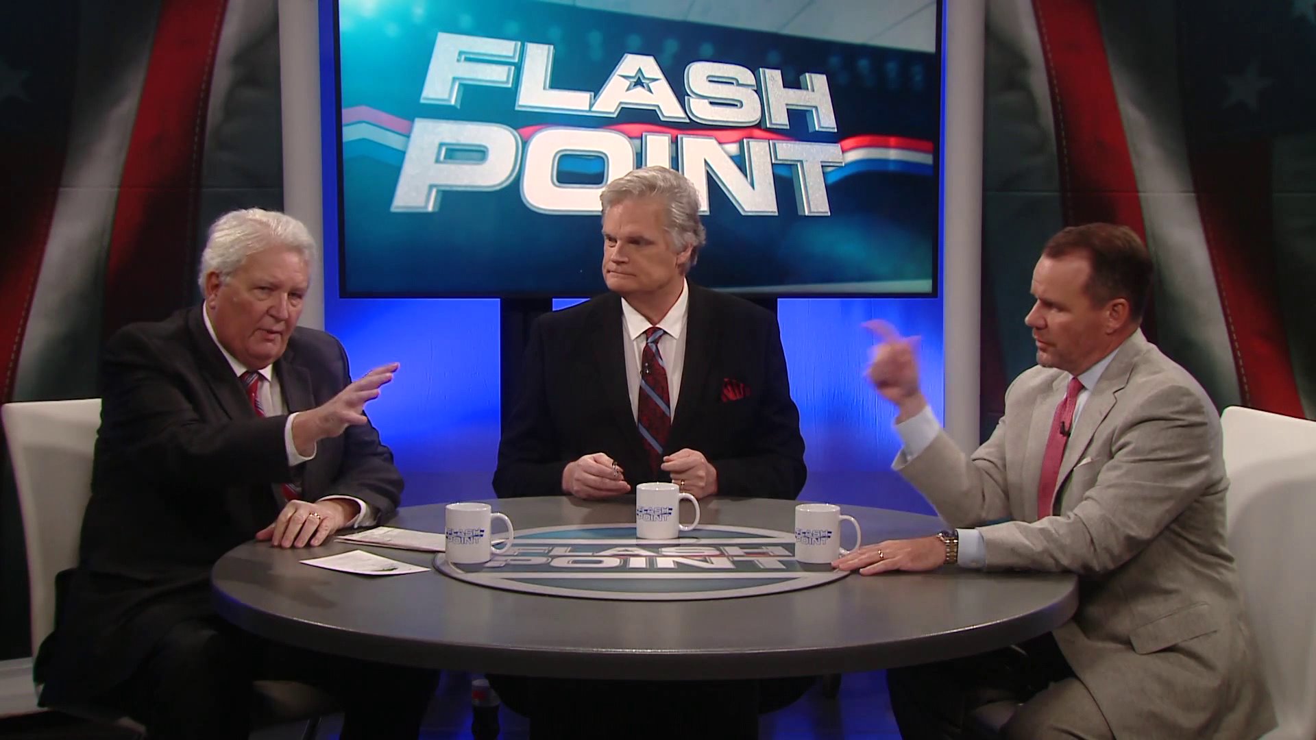 Mike Turpen, Kevin Ogle, and Todd Lamb at flashpoint round table